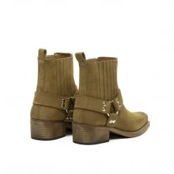 TORAL WALNUT SUEDE ANKLE BOOTS