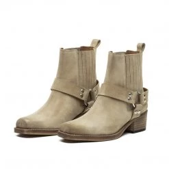 TORAL SAND SUEDE ANKLE BOOTS