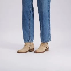 TORAL SAND SUEDE ANKLE BOOTS