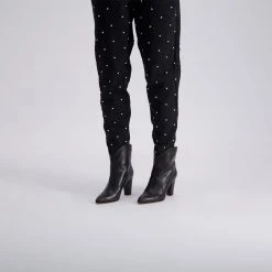 Boots TORAL BLACK LEATHER WESTERN BOOTIES