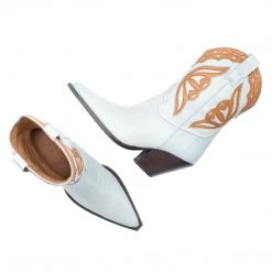 TORAL SKY BLUE LEATHER COWBOY BOOTS