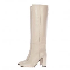 TORAL TALL ECRU LEATHER BOOTS Bestsellers