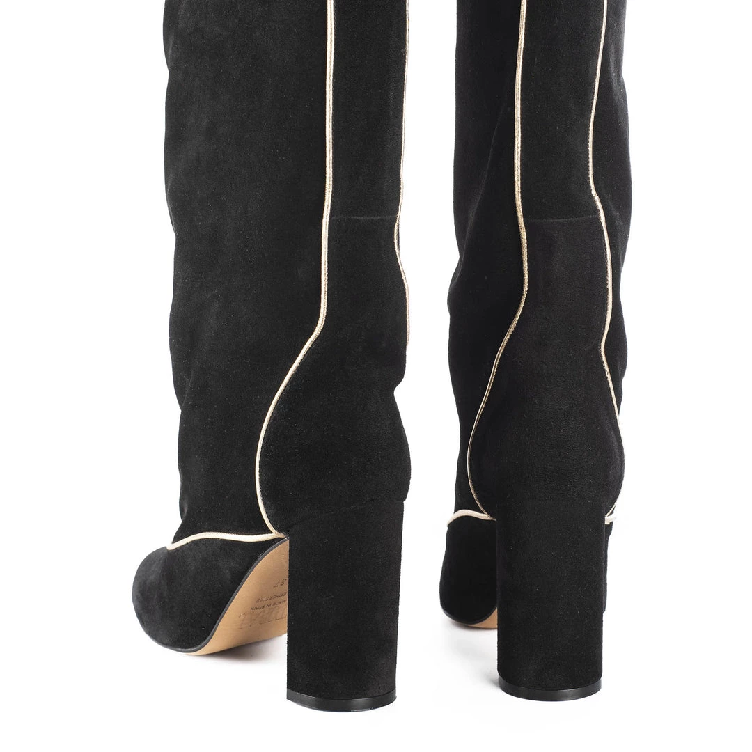 TORAL KNEE-HIGH BOOTS WITH GOLD TRIM 5 TORAL KNEE-HIGH BOOTS WITH GOLD TRIM