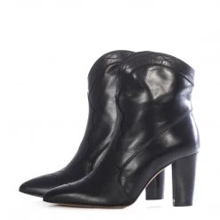 Boots TORAL BLACK LEATHER WESTERN BOOTIES 7 Boots TORAL BLACK LEATHER WESTERN BOOTIES