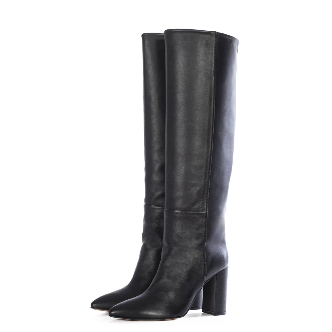 Bestsellers TORAL BLACK LEATHER BOOTS 1 Bestsellers TORAL BLACK LEATHER BOOTS