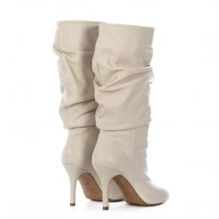 TORAL OFF-WHITE SLOUCHY BOOTS
