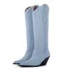 TORAL SKY BLUE SUEDE TALL COWBOY BOOTS Bestsellers
