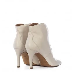 TORAL OFF-WHITE LEATHER ANKLE BOOTS 7 TORAL OFF-WHITE LEATHER ANKLE BOOTS