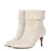 TORAL OFF-WHITE LEATHER ANKLE BOOT