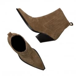 TORAL HAZELNUT SUEDE ANKLE BOOTS