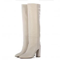 TORAL OFF WHITE LEATHER TALL BOOTS Bestsellers