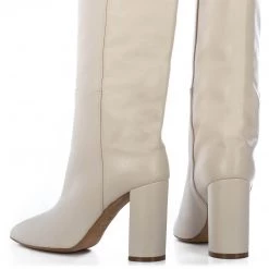 TORAL OFF WHITE LEATHER TALL BOOTS Bestsellers