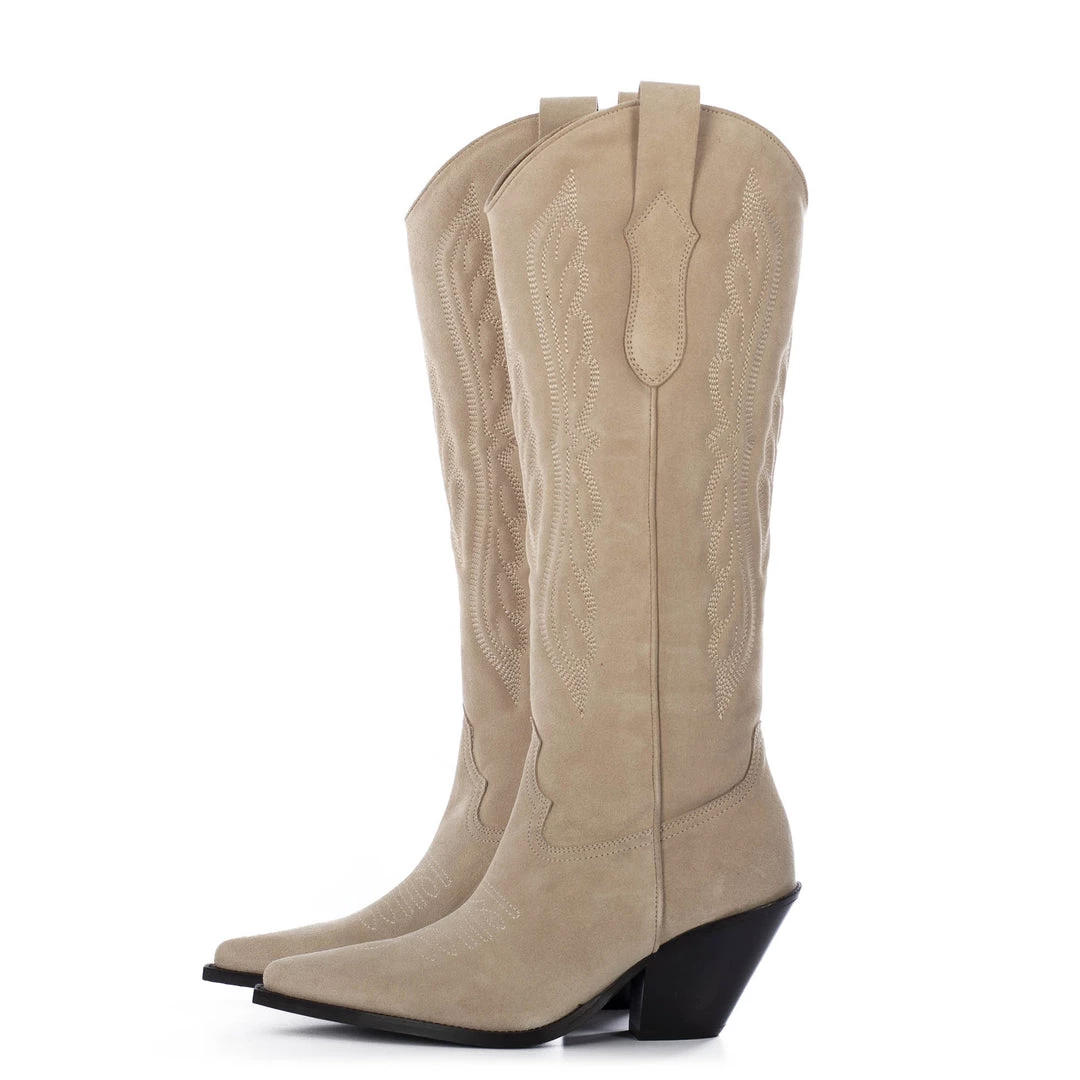 TORAL SAND SUEDE TALL COWBOY BOOTS Bestsellers 2 TORAL SAND SUEDE TALL COWBOY BOOTS Bestsellers