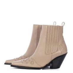 TORAL SAND LEATHER ANKLE BOOTS 7 TORAL SAND LEATHER ANKLE BOOTS