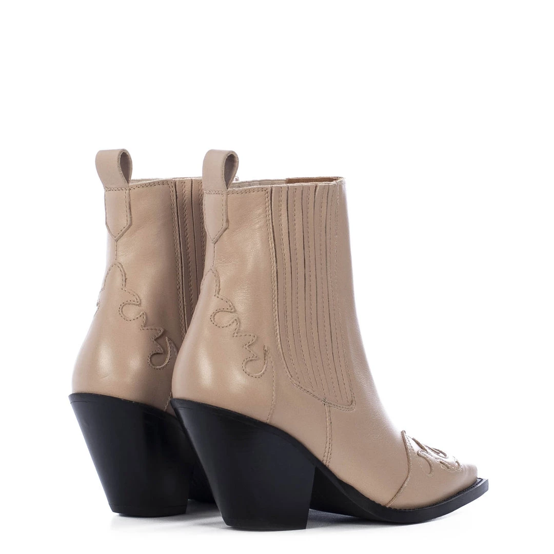 TORAL SAND LEATHER ANKLE BOOTS 4 TORAL SAND LEATHER ANKLE BOOTS
