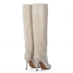 TORAL OFF-WHITE LEATHER TALL BOOTS 7 TORAL OFF-WHITE LEATHER TALL BOOTS