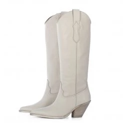 TORAL OFF-WHITE TALL BOOTS