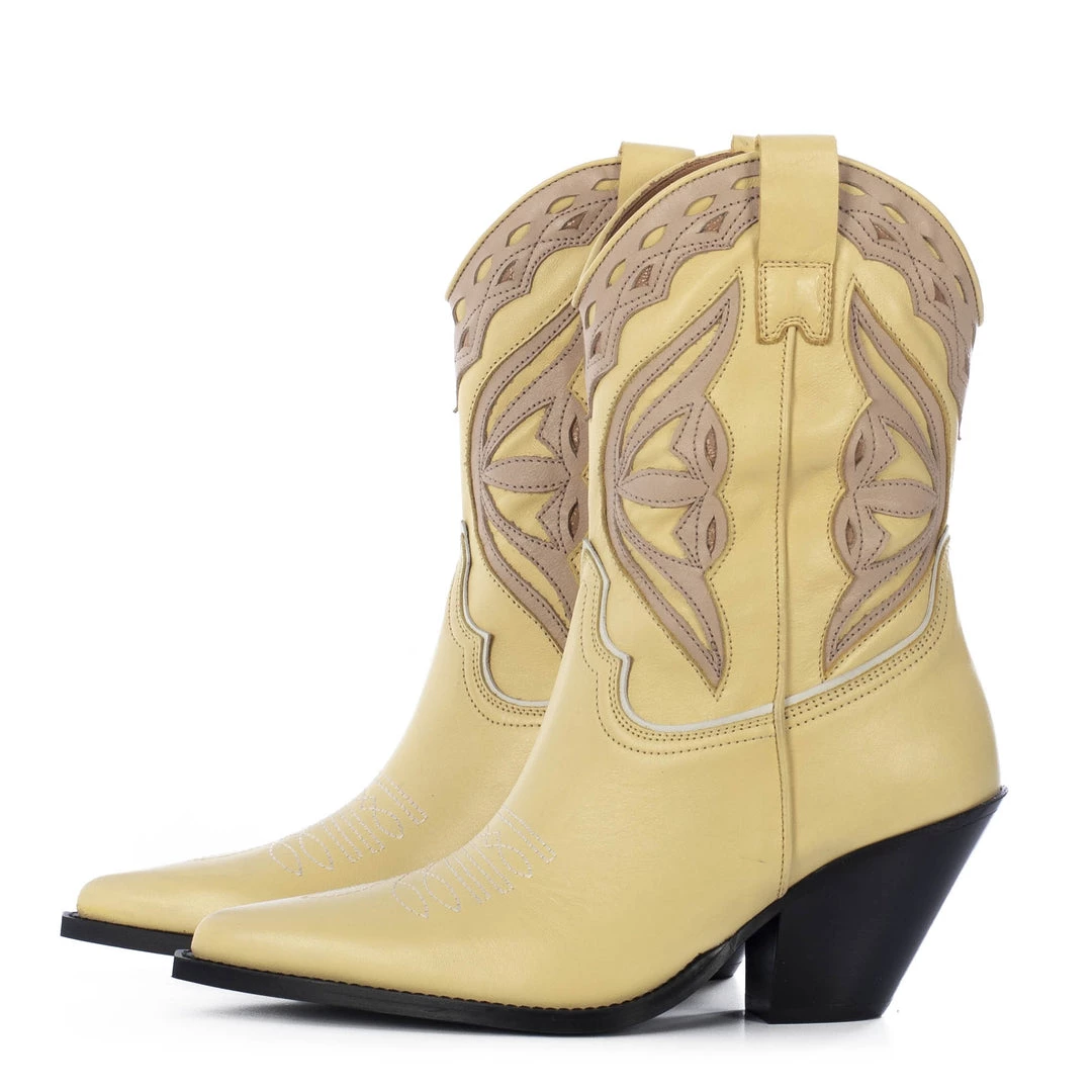 Bestsellers TORAL YELLOW LEATHER COWBOY BOOTS 2 Bestsellers TORAL YELLOW LEATHER COWBOY BOOTS