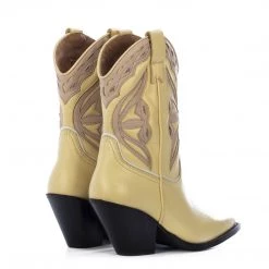 Bestsellers TORAL YELLOW LEATHER COWBOY BOOTS 6 Bestsellers TORAL YELLOW LEATHER COWBOY BOOTS