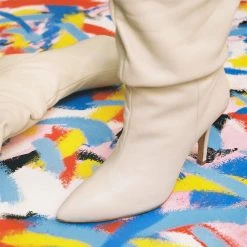 TORAL OFF-WHITE SLOUCHY BOOTS