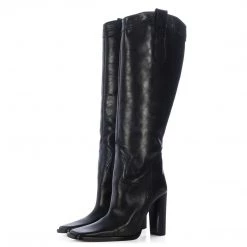 Toral CLASSIC STITCH LEATHER BOOTS IN BLACK TORAL X GUIZIO
