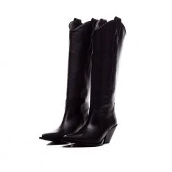 TORAL HIGH BLACK LEATHER BOOTS