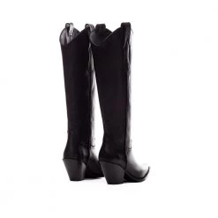 TORAL HIGH BLACK LEATHER BOOTS