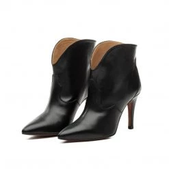 TORAL BLACK LEATHER ANKLE BOOTS Bestsellers