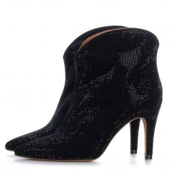 Toral BLACK ANKLE BOOTS WITH STRASS