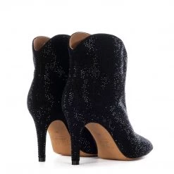 Toral BLACK ANKLE BOOTS WITH STRASS