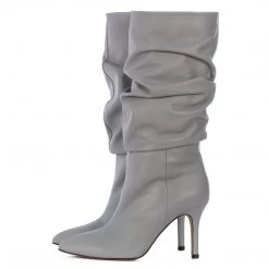 Toral GREY-COLORED SLOUCHY BOOTS 7 Toral GREY-COLORED SLOUCHY BOOTS