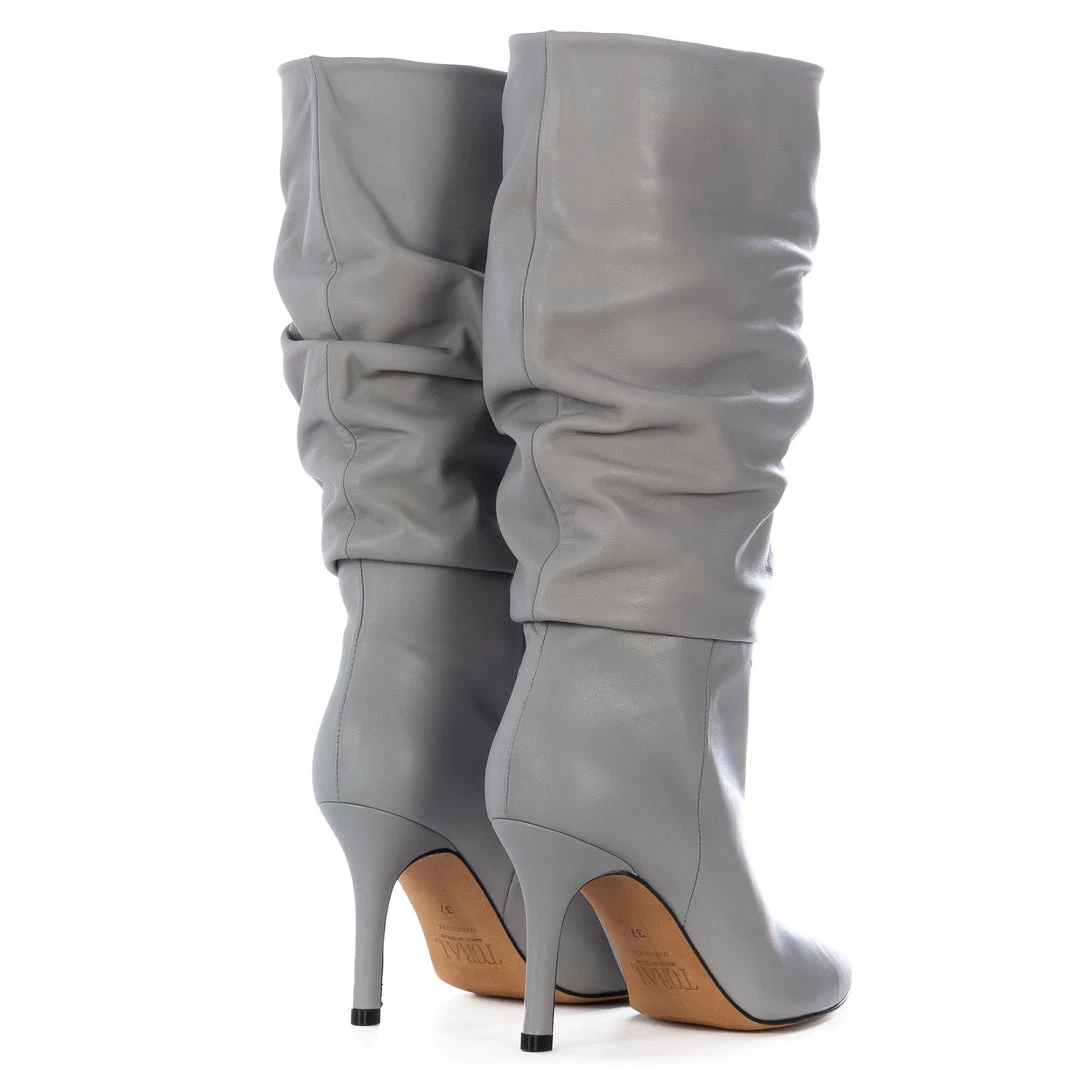 Toral GREY-COLORED SLOUCHY BOOTS 4 Toral GREY-COLORED SLOUCHY BOOTS