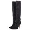TORAL STRASS BLACK BOOTS