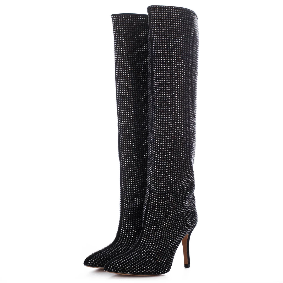 TORAL STRASS BLACK BOOTS 1 TORAL STRASS BLACK BOOTS