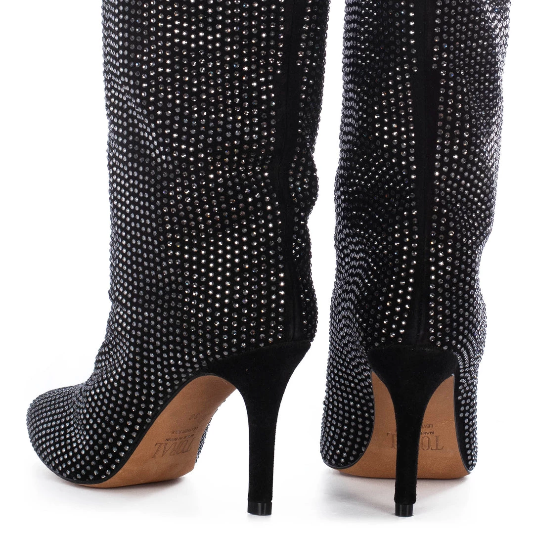 TORAL STRASS BLACK BOOTS 4 TORAL STRASS BLACK BOOTS
