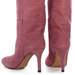 Toral AURA PINK MOCK CROC TALL BOOTS 8 Toral AURA PINK MOCK CROC TALL BOOTS