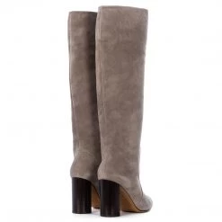 Toral BEZ LIGHT GREY SUEDE TALL BOOTS