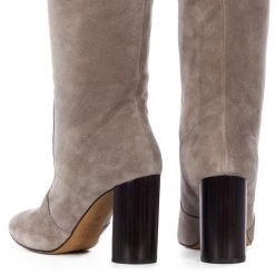 Toral BEZ LIGHT GREY SUEDE TALL BOOTS