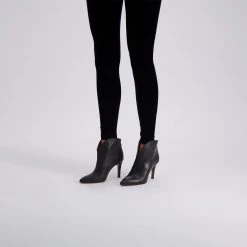 TORAL BLACK LEATHER ANKLE BOOTS Bestsellers