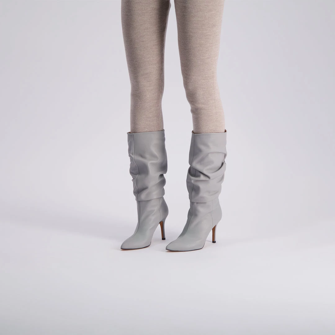Toral GREY-COLORED SLOUCHY BOOTS 2 Toral GREY-COLORED SLOUCHY BOOTS
