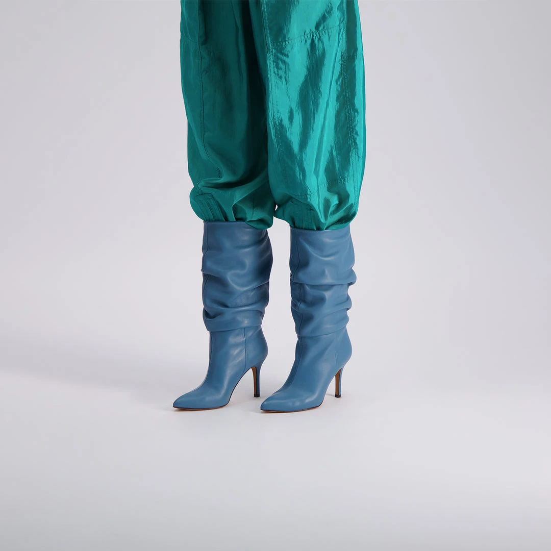 Toral SEA BLUE-COLORED SLOUCHY BOOTS 2 Toral SEA BLUE-COLORED SLOUCHY BOOTS
