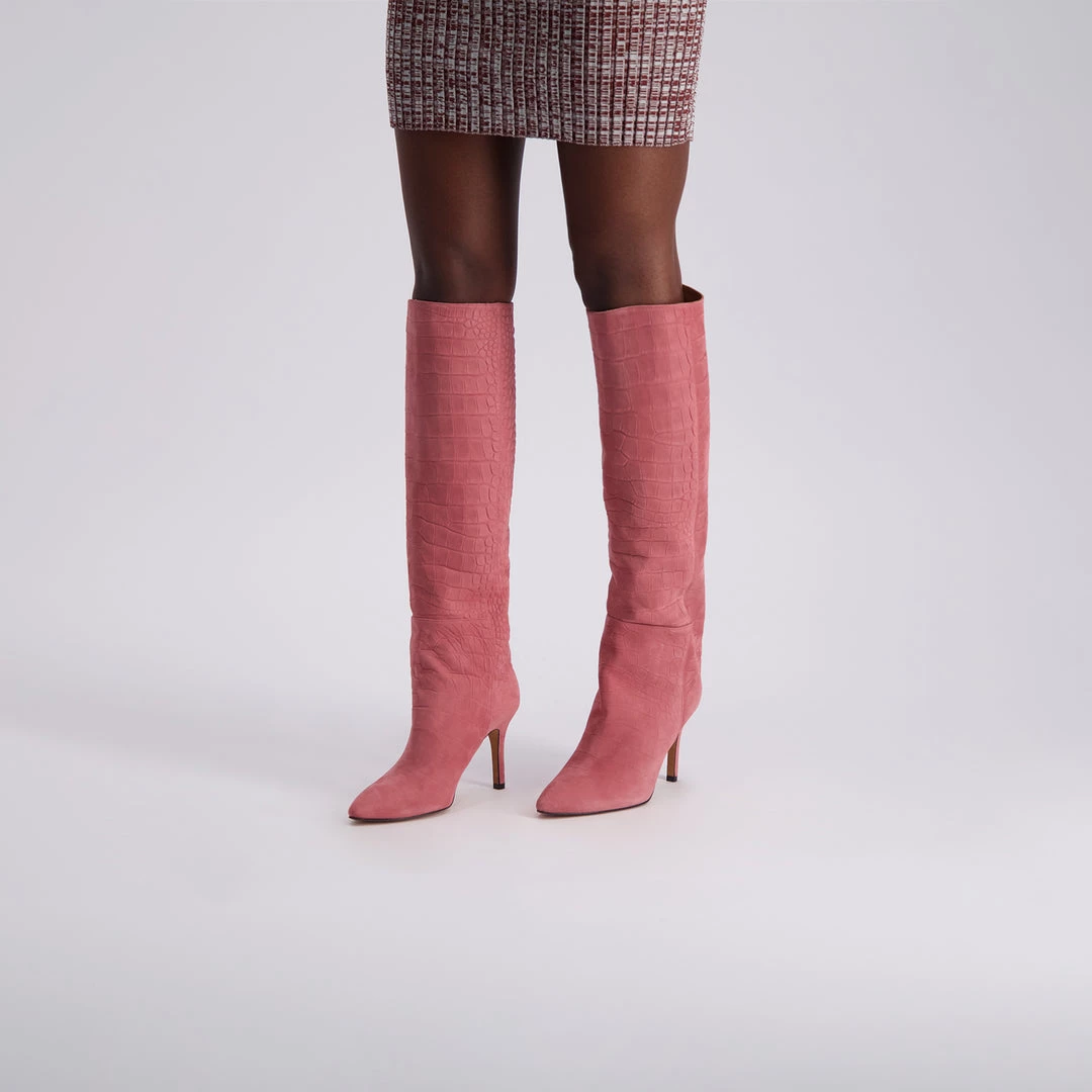 Toral AURA PINK MOCK CROC TALL BOOTS 2 Toral AURA PINK MOCK CROC TALL BOOTS