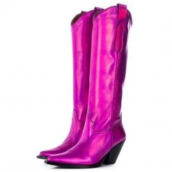 Toral SHINY FUCHSIA TALL BOOTS New In