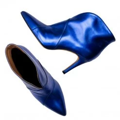 Toral BOOTIES SHINY BLUE ANKLE BOOTS