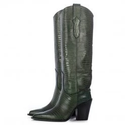 Toral ANA GREEN ANIMAL PRINT BOOTS New In