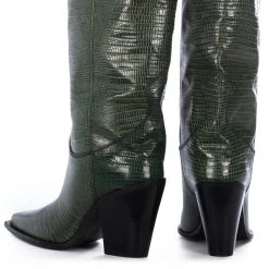 Toral ANA GREEN ANIMAL PRINT BOOTS New In