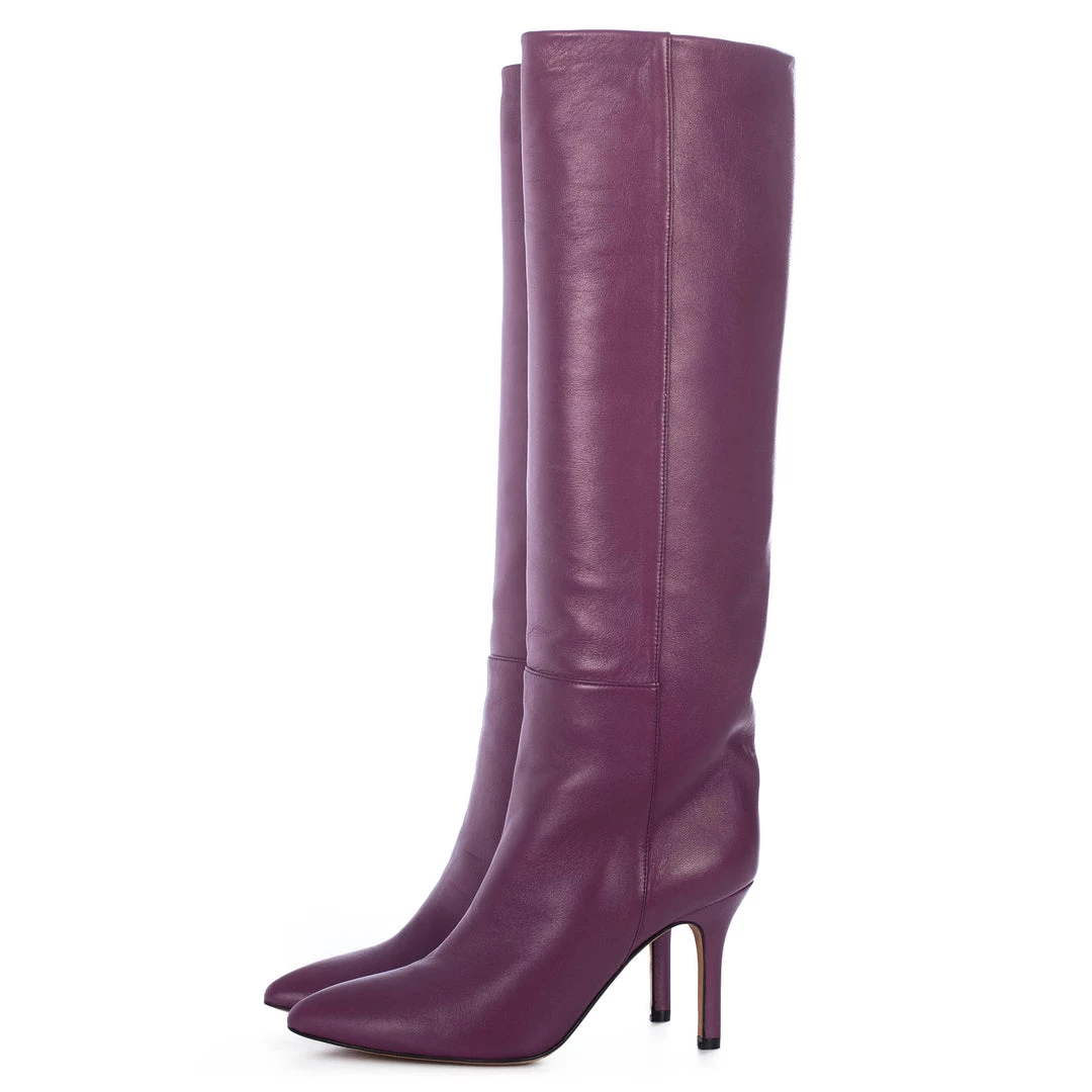 Toral New In AURA VIOLETTO-COLORED TALL BOOTS 2 Toral New In AURA VIOLETTO-COLORED TALL BOOTS